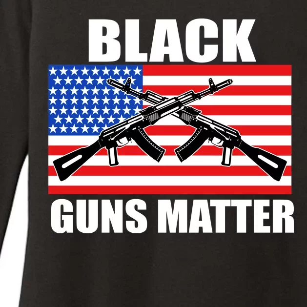 Black Guns Matter USA 2nd Amendment Womens CVC Long Sleeve Shirt