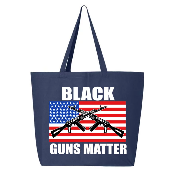 Black Guns Matter USA 2nd Amendment 25L Jumbo Tote