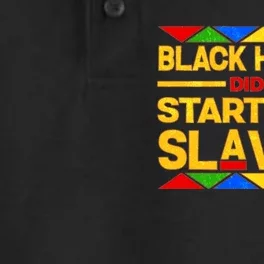 Black History Didn't Start With Slavery Dry Zone Grid Performance Polo