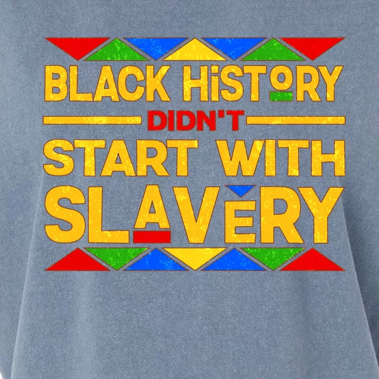 Black History Didn't Start With Slavery Garment-Dyed Women's Muscle Tee