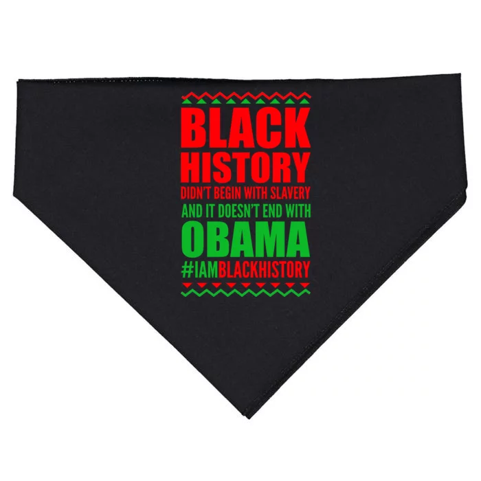 Black History Doesn't End With Obama USA-Made Doggie Bandana