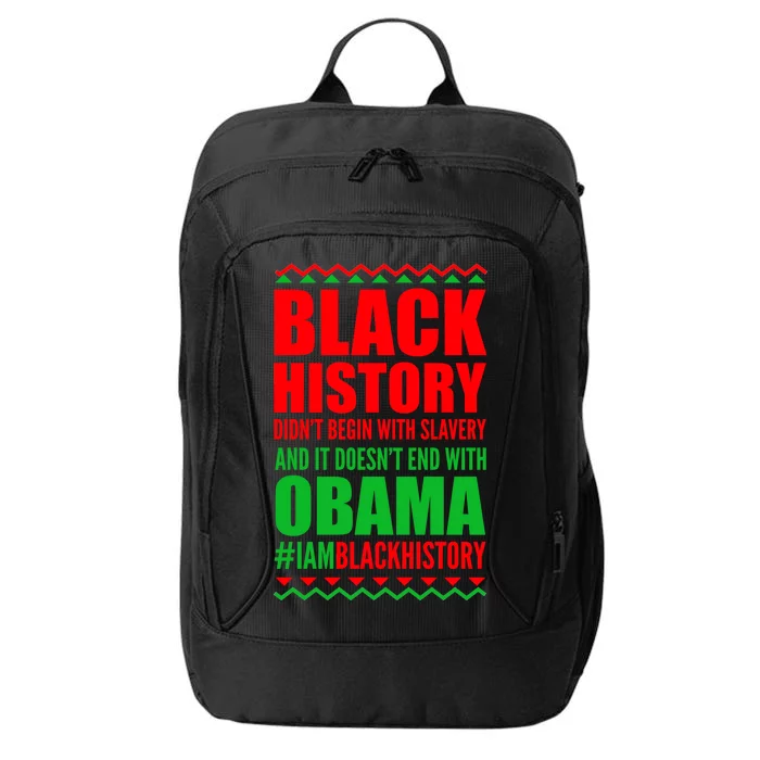 Black History Doesn't End With Obama City Backpack