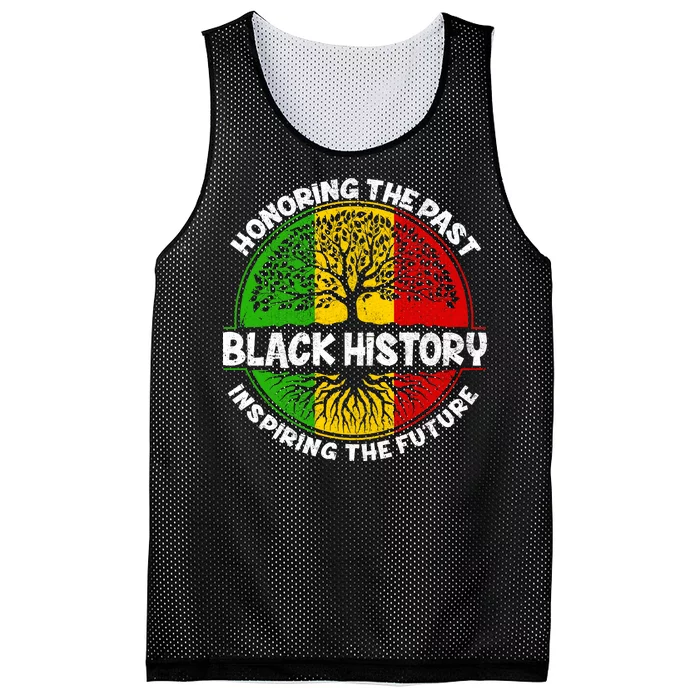 Black History Honoring The Past Mesh Reversible Basketball Jersey Tank