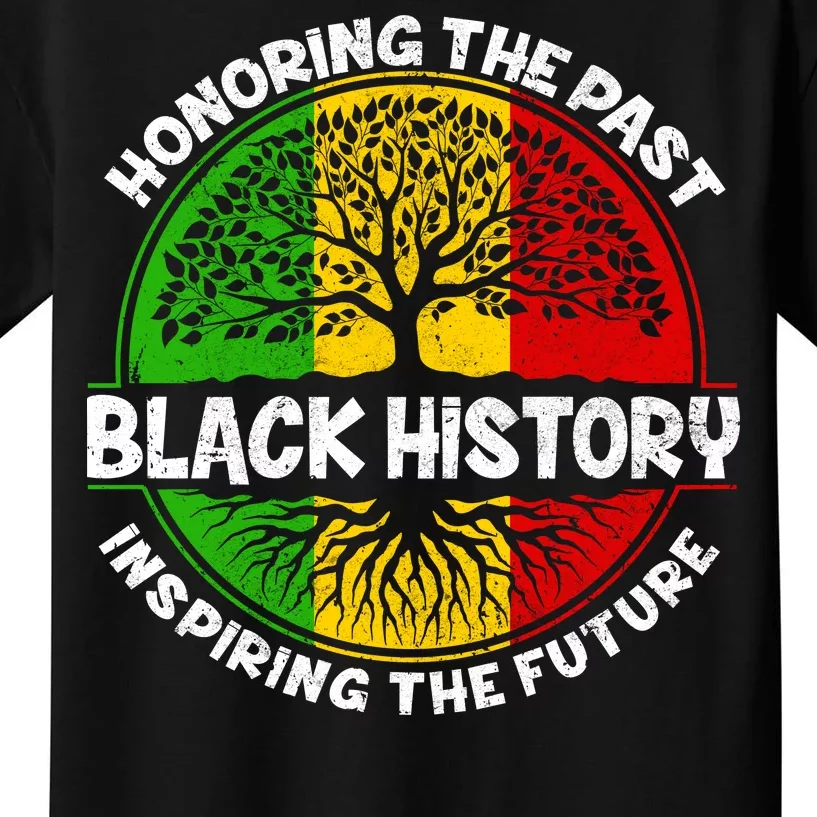 Black History Honoring The Past Kids T-Shirt