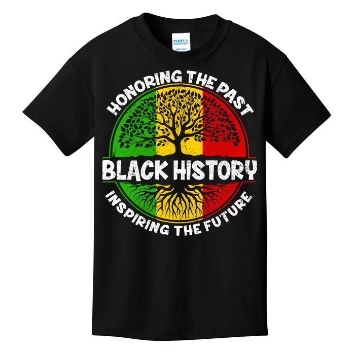 Black History Honoring The Past Kids T-Shirt