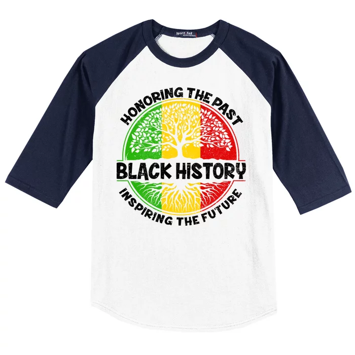 Black History Honoring The Past Baseball Sleeve Shirt