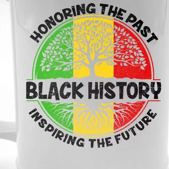 Black History Honoring The Past Front & Back Beer Stein