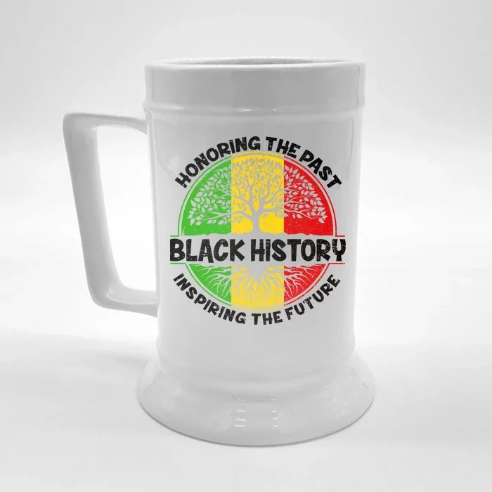 Black History Honoring The Past Front & Back Beer Stein