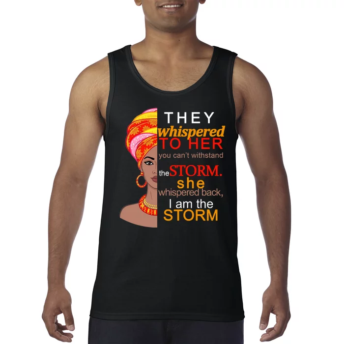 Black History I Am The Storm Tank Top