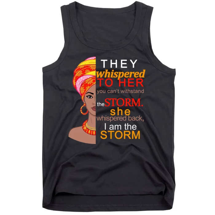 Black History I Am The Storm Tank Top