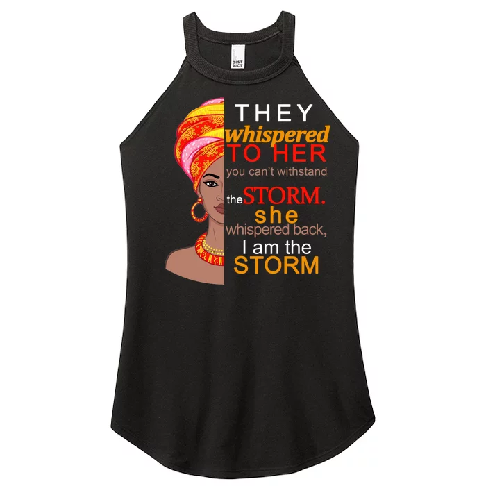 Black History I Am The Storm Women’s Perfect Tri Rocker Tank