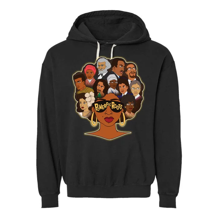 Black History I Love My Powerful Roots Garment-Dyed Fleece Hoodie