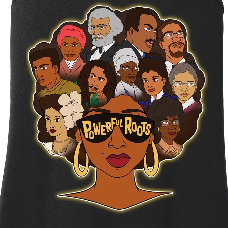 Black History I Love My Powerful Roots Ladies Essential Tank