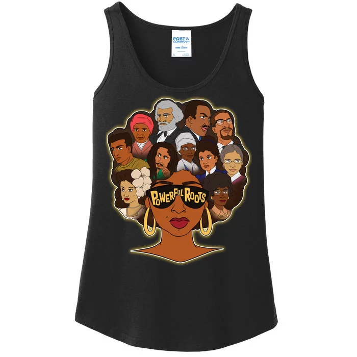 Black History I Love My Powerful Roots Ladies Essential Tank