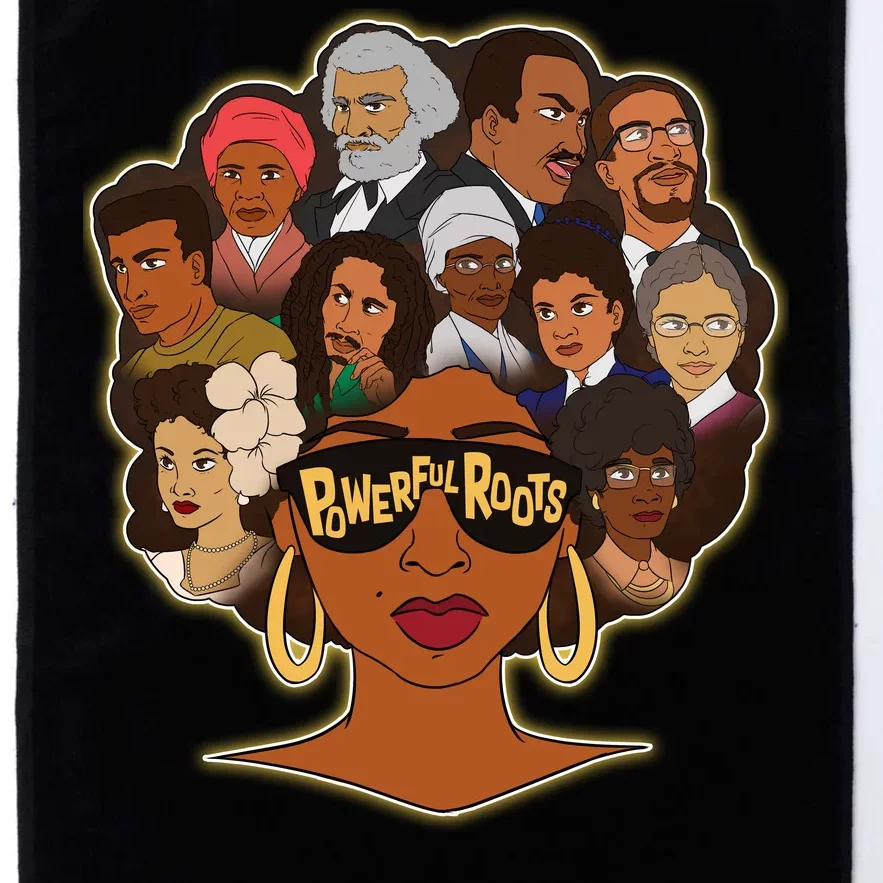 Black History I Love My Powerful Roots Platinum Collection Golf Towel