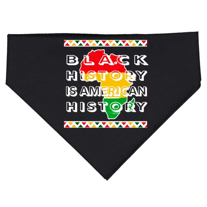 Black History Is American History USA-Made Doggie Bandana