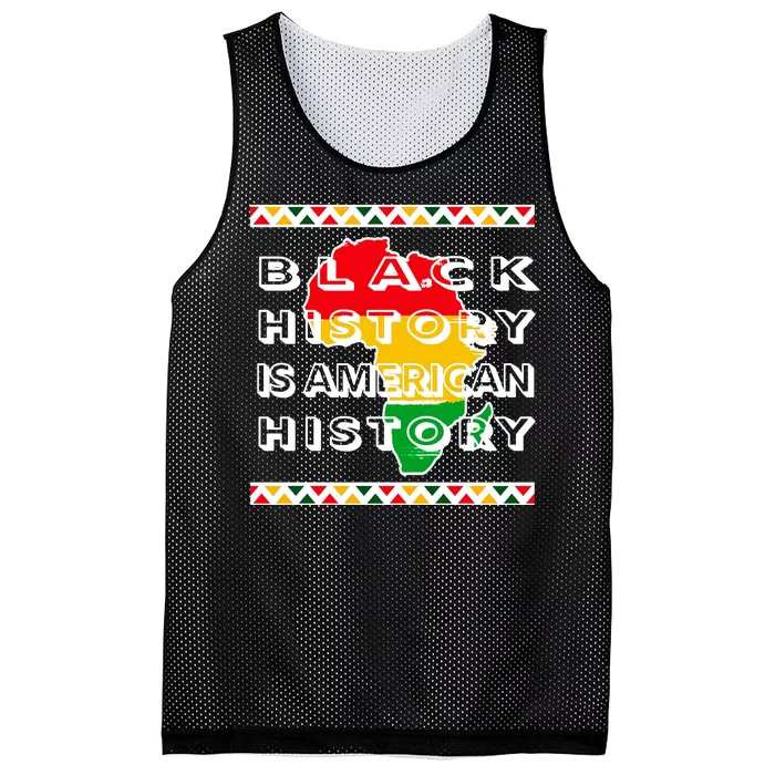 Black History Is American History Mesh Reversible Basketball Jersey Tank