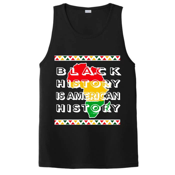 Black History Is American History Performance Tank