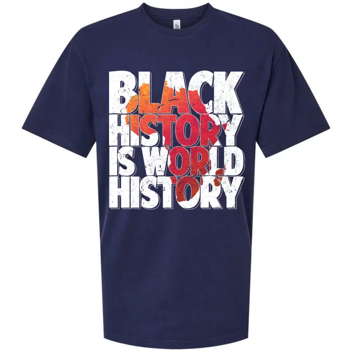 Black History Is World History Sueded Cloud Jersey T-Shirt