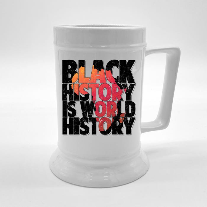 Black History Is World History Front & Back Beer Stein