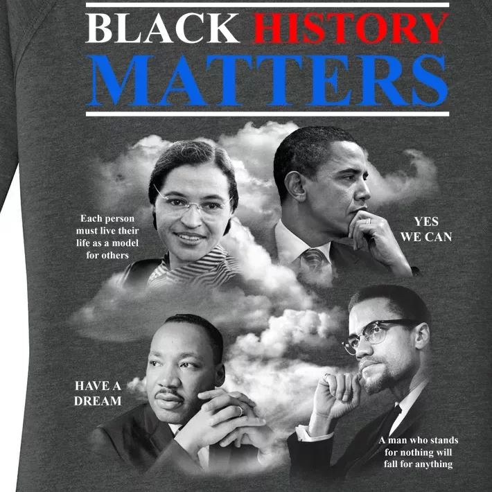 Black History Matters Women's Perfect Tri Tunic Long Sleeve Shirt