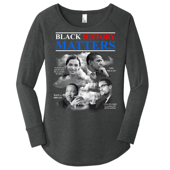 Black History Matters Women's Perfect Tri Tunic Long Sleeve Shirt