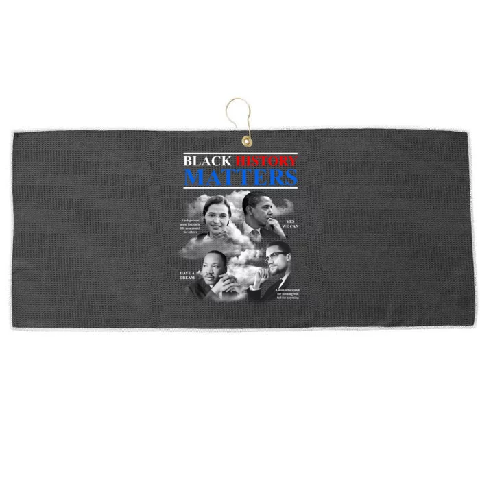 Black History Matters Large Microfiber Waffle Golf Towel