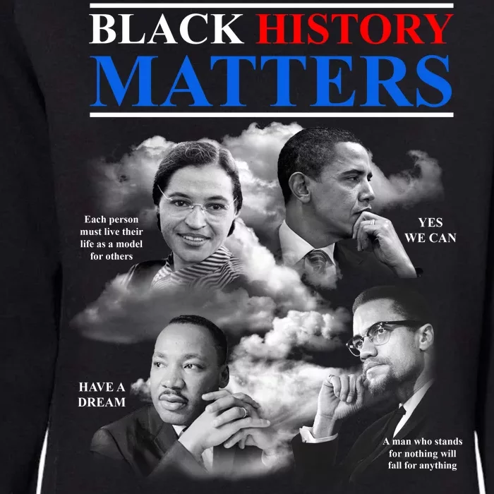 Black History Matters Womens California Wash Sweatshirt