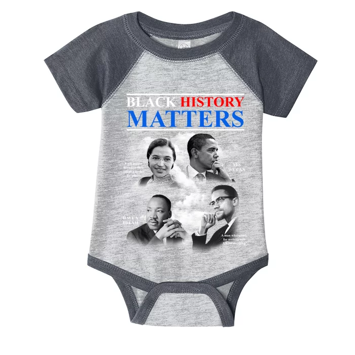 Black History Matters Infant Baby Jersey Bodysuit