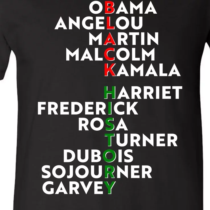 Black History Month 2021 Black History Makers V-Neck T-Shirt