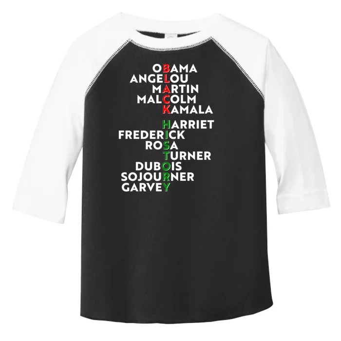 Black History Month 2021 Black History Makers Toddler Fine Jersey T-Shirt