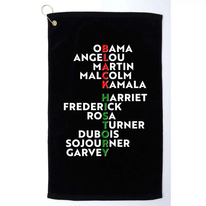 Black History Month 2021 Black History Makers Platinum Collection Golf Towel