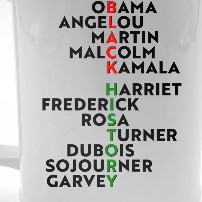 Black History Month 2021 Black History Makers Front & Back Beer Stein