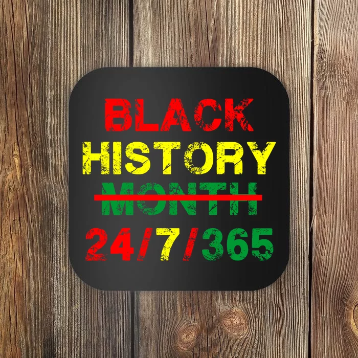 Black History Month 24/7/365 African Melanin Coaster