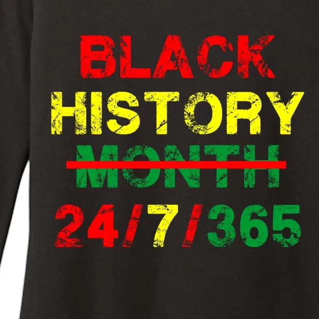 Black History Month 24/7/365 African Melanin Womens CVC Long Sleeve Shirt