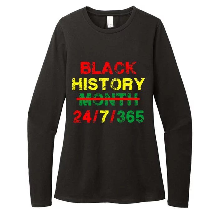 Black History Month 24/7/365 African Melanin Womens CVC Long Sleeve Shirt