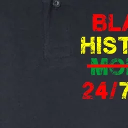 Black History Month 24/7/365 African Melanin Softstyle Adult Sport Polo