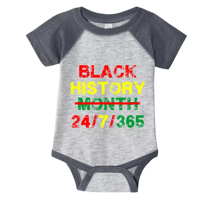 Black History Month 24/7/365 African Melanin Infant Baby Jersey Bodysuit