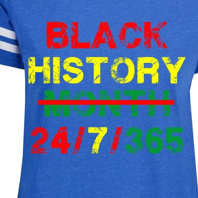 Black History Month 24/7/365 African Melanin Enza Ladies Jersey Football T-Shirt