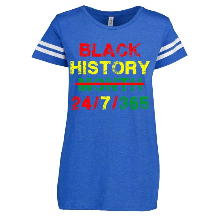 Black History Month 24/7/365 African Melanin Enza Ladies Jersey Football T-Shirt