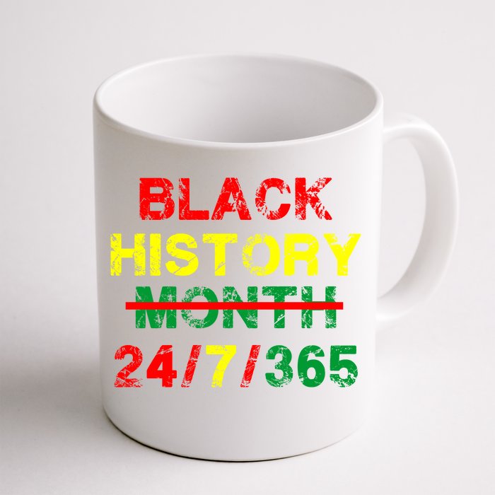 Black History Month 24/7/365 African Melanin Front & Back Coffee Mug