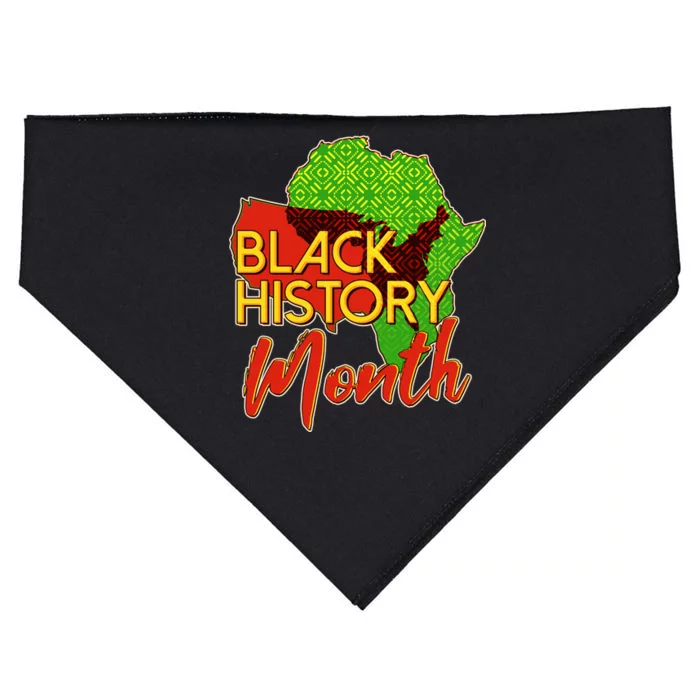 Black History Month Africa USA-Made Doggie Bandana