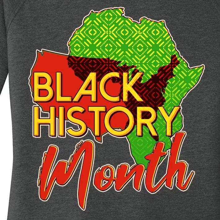 Black History Month Africa Women's Perfect Tri Tunic Long Sleeve Shirt