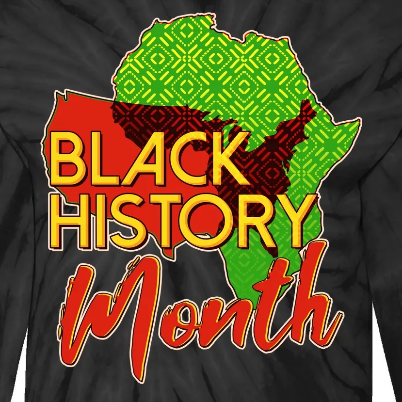 Black History Month Africa Tie-Dye Long Sleeve Shirt