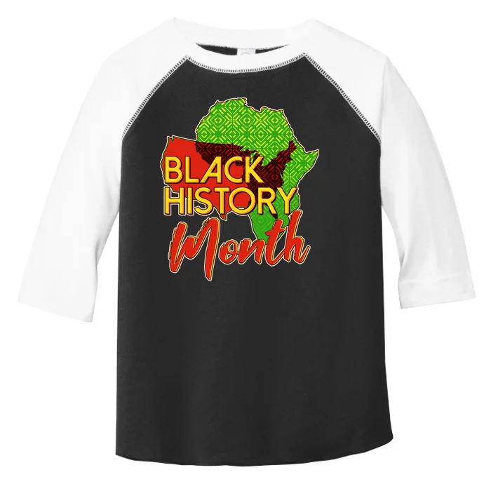 Black History Month Africa Toddler Fine Jersey T-Shirt