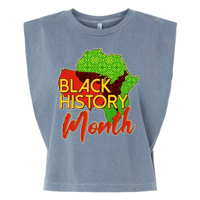 Black History Month Africa Garment-Dyed Women's Muscle Tee