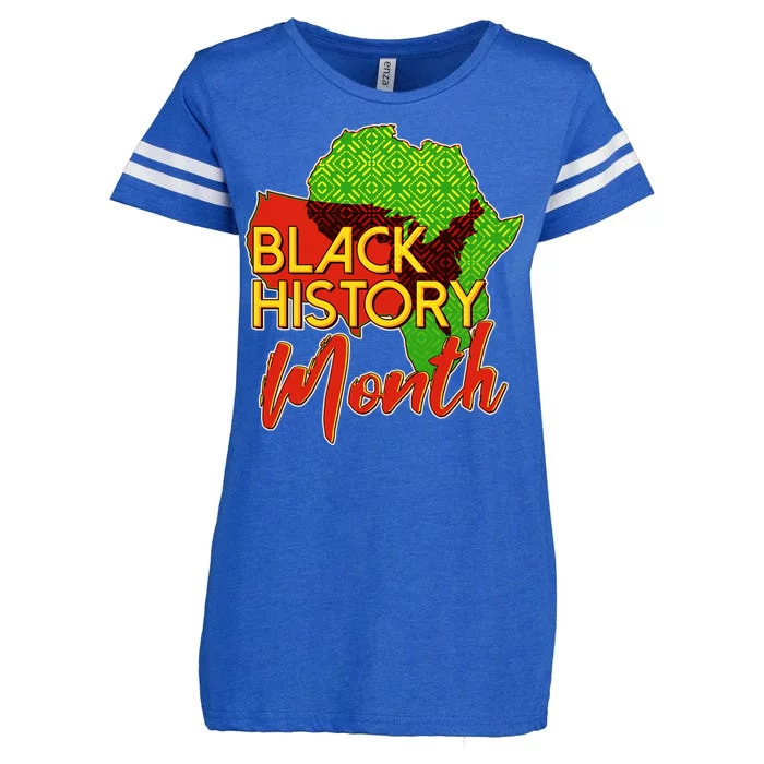 Black History Month Africa Enza Ladies Jersey Football T-Shirt