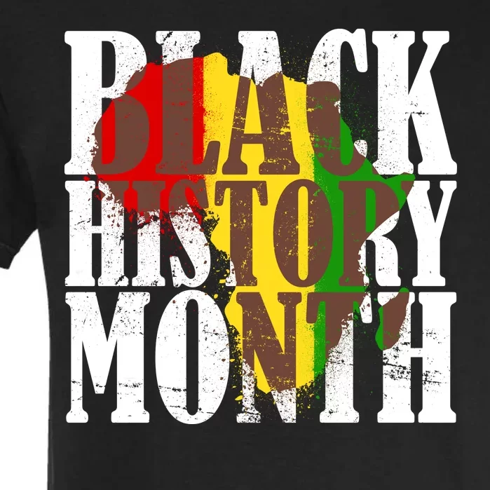 Black History Month Africa Paint Splat Garment-Dyed Heavyweight T-Shirt