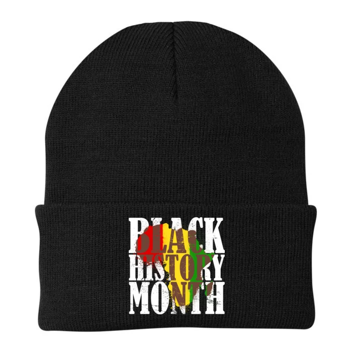 Black History Month Africa Paint Splat Knit Cap Winter Beanie