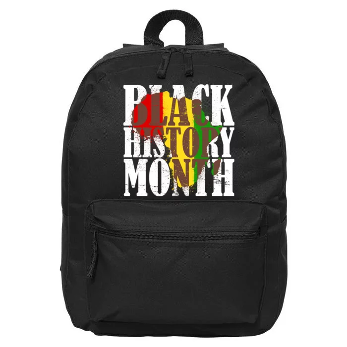 Black History Month Africa Paint Splat 16 in Basic Backpack